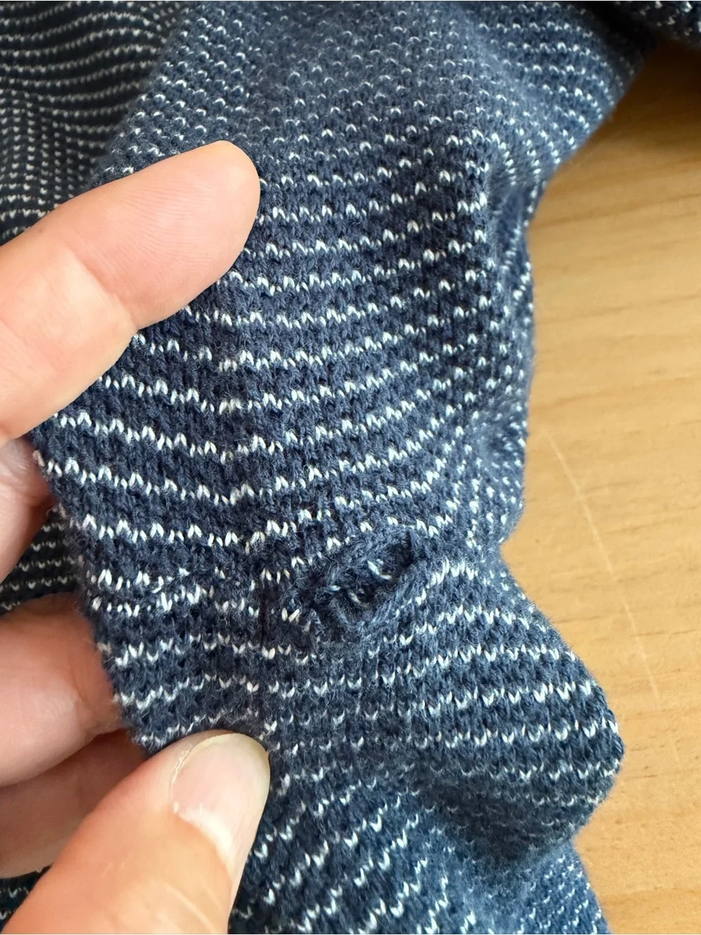 J. Crew Men's XL Blue Striped Knit Sweater 100% Cotton Crewneck Pullover